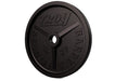 Troy - PO PLATES - Premium Grade Fully Machined Black Olympic Plate - Wide flange for easy lifting - Home Gyms HQ