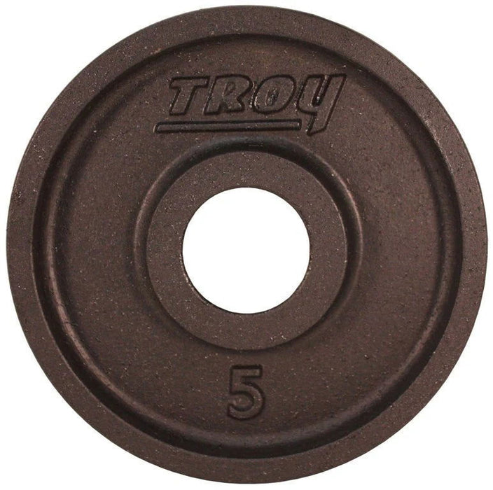 Troy - PO PLATES - Premium Grade Fully Machined Black Olympic Plate - Wide flange for easy lifting - Home Gyms HQ