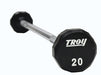 Troy - TSB-U  - 12 Sided Solid Head Urethane Straight Barbell w/Hard Chrome Bar - Home Gyms HQ