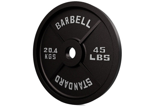 USA - BO PLATES - Economy Black Cast Iron Olympic Plate - Home Gyms HQ