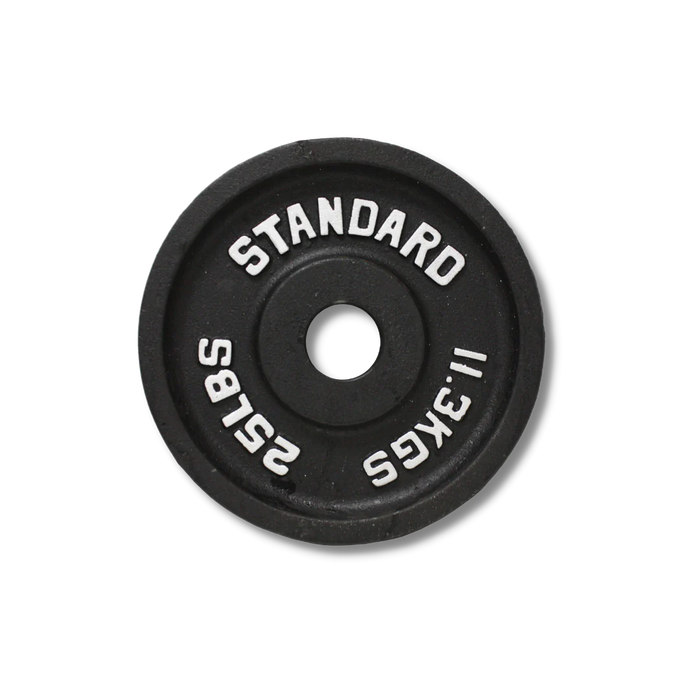 USA - BO PLATES - Economy Black Cast Iron Olympic Plate - Home Gyms HQ