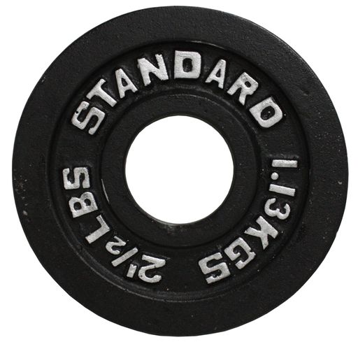 USA - BO PLATES - Economy Black Cast Iron Olympic Plate - Home Gyms HQ