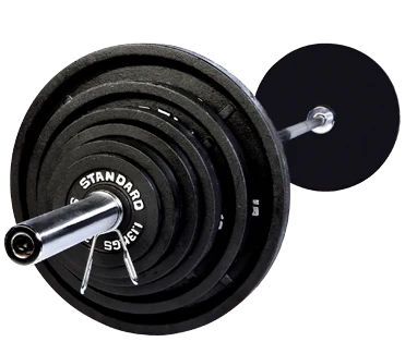 USA - BO PLATES - Economy Black Cast Iron Olympic Plate Sets - Home Gyms HQ