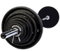 USA - BO PLATES - Economy Black Cast Iron Olympic Plate Sets - Home Gyms HQ