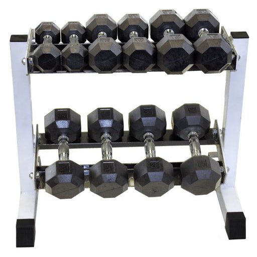 USA - GHDR-5 - 5 PAIR HORIZONTAL DB RACK - Home Gyms HQ - 