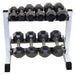USA - GHDR-5 - 5 PAIR HORIZONTAL DB RACK - Home Gyms HQ - 