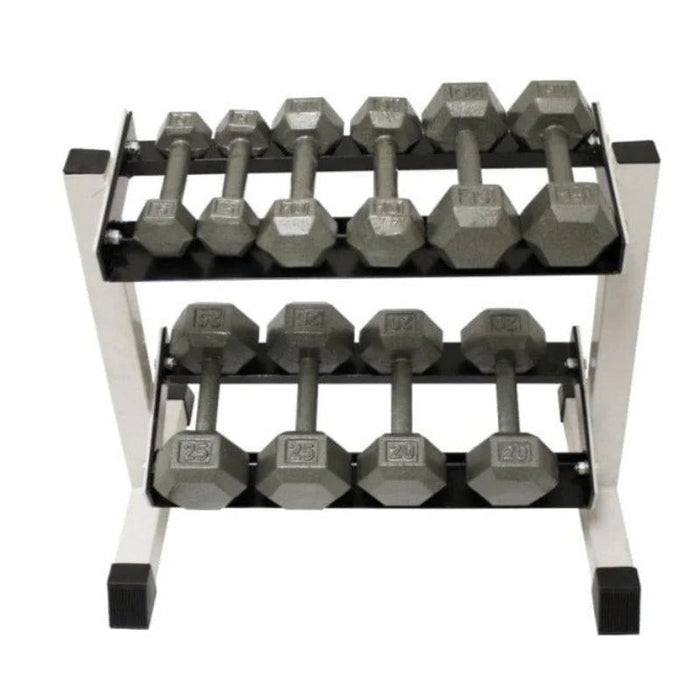USA - GHDR-5 - 5 PAIR HORIZONTAL DB RACK - Home Gyms HQ - 