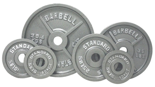 USA - O PLATES - Economy Cast Iron Gray Plate - Home Gyms HQ