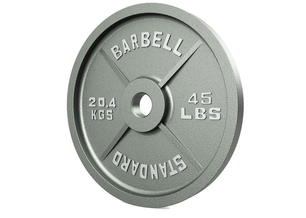 USA - O PLATES - Economy Cast Iron Gray Plate - Home Gyms HQ