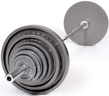 USA - O PLATES - Economy Cast Iron Gray Plate Sets - Home Gyms HQ
