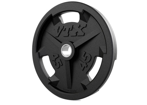 VTX - GO-VR - Olympic Rubber Encased "Wide Flange" 3 hole grip VTX plate for all Olympic bars - Home Gyms HQ - Weight Plates