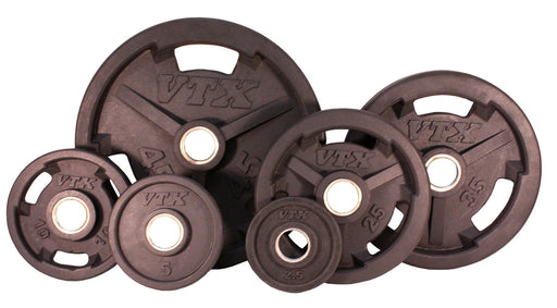 VTX - GO-VR - Olympic Rubber Encased "Wide Flange" 3 hole grip VTX plate for all Olympic bars - Home Gyms HQ - 