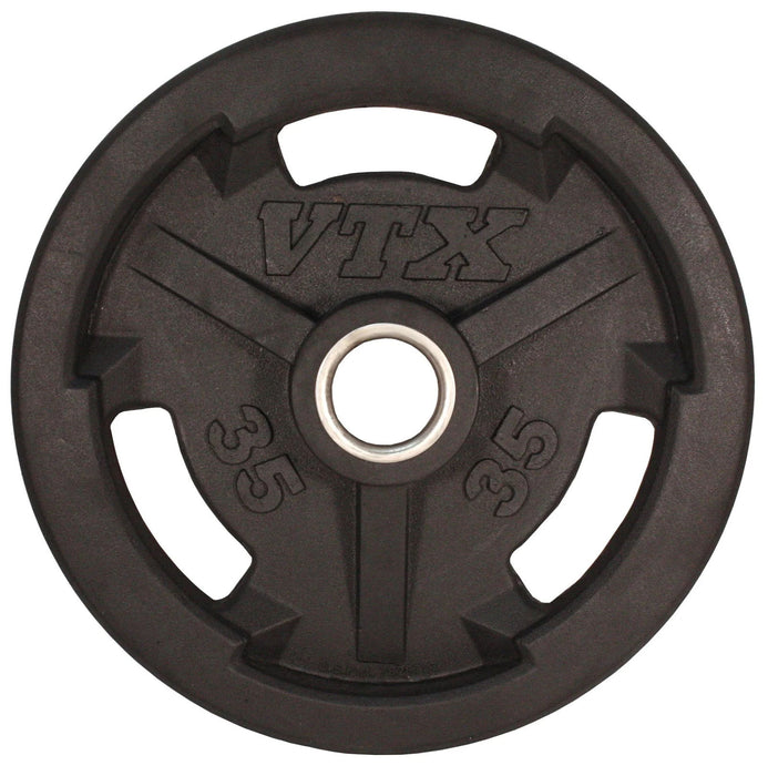 VTX - GO-VR - Olympic Rubber Encased "Wide Flange" 3 hole grip VTX plate for all Olympic bars - Home Gyms HQ - 