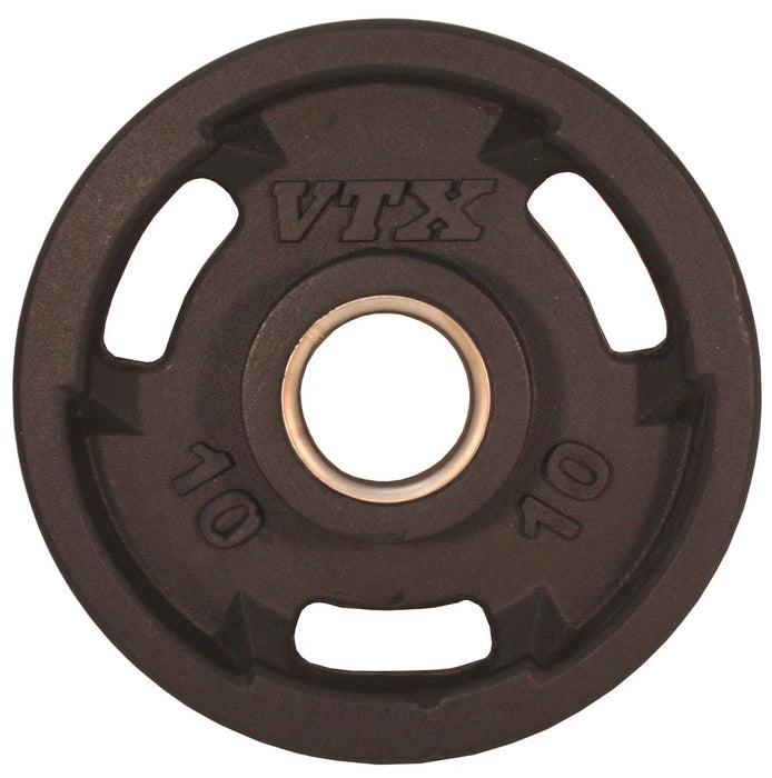 VTX - GO-VR - Olympic Rubber Encased "Wide Flange" 3 hole grip VTX plate for all Olympic bars - Home Gyms HQ - 