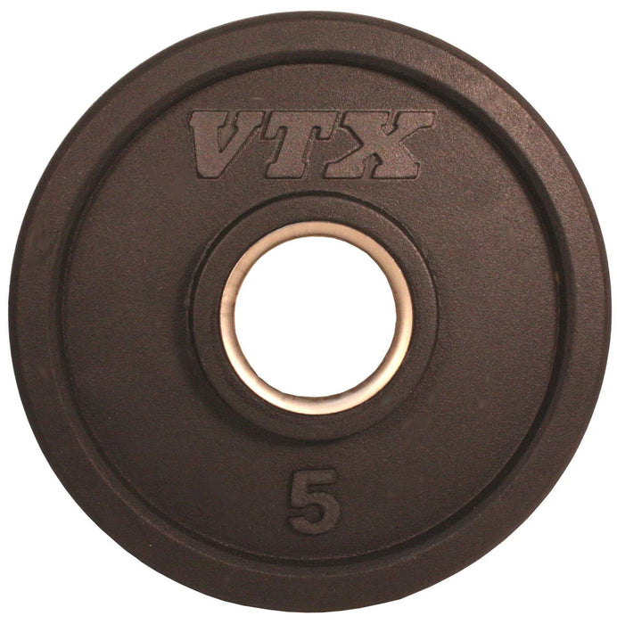 VTX - GO-VR - Olympic Rubber Encased "Wide Flange" 3 hole grip VTX plate for all Olympic bars - Home Gyms HQ - 