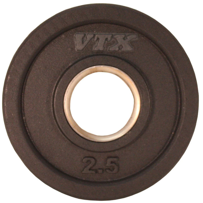 VTX - GO-VR - Olympic Rubber Encased "Wide Flange" 3 hole grip VTX plate for all Olympic bars - Home Gyms HQ - 