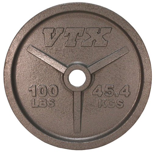 VTX - GO-V - Olympic "Wide Flange" 3 hole grip VTX plate for  Olympic bars, Gray finish - Home Gyms HQ - 