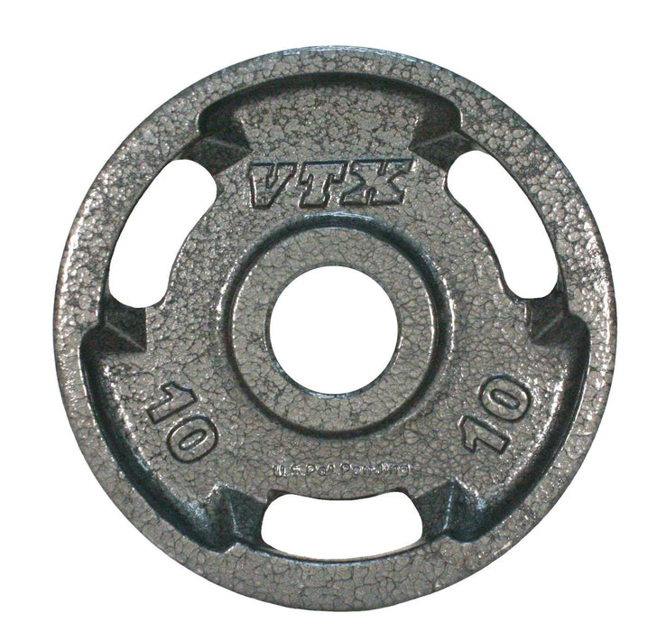 VTX - GO-V - Olympic "Wide Flange" 3 hole grip VTX plate for  Olympic bars, Gray finish - Home Gyms HQ - 