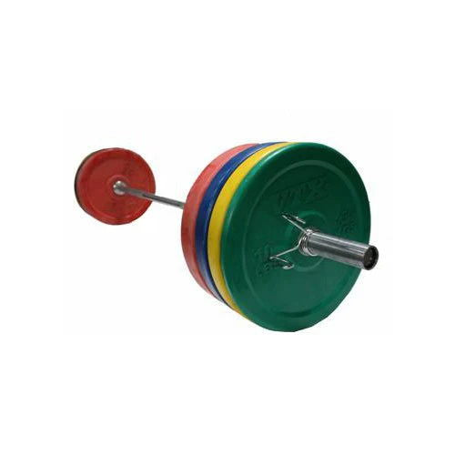 VTX - O-SBP - Olympic 2" Solid Colored Bumper plate with steel insert, Weight is displayed in kg & lbs - Home Gyms HQ - 