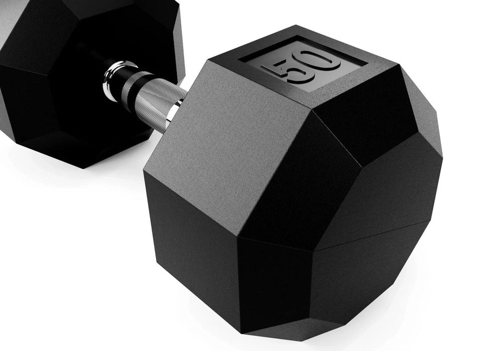 VTX - SD-R - 8-SIDED RUBBER ENCASED DUMBBELL - Home Gyms HQ