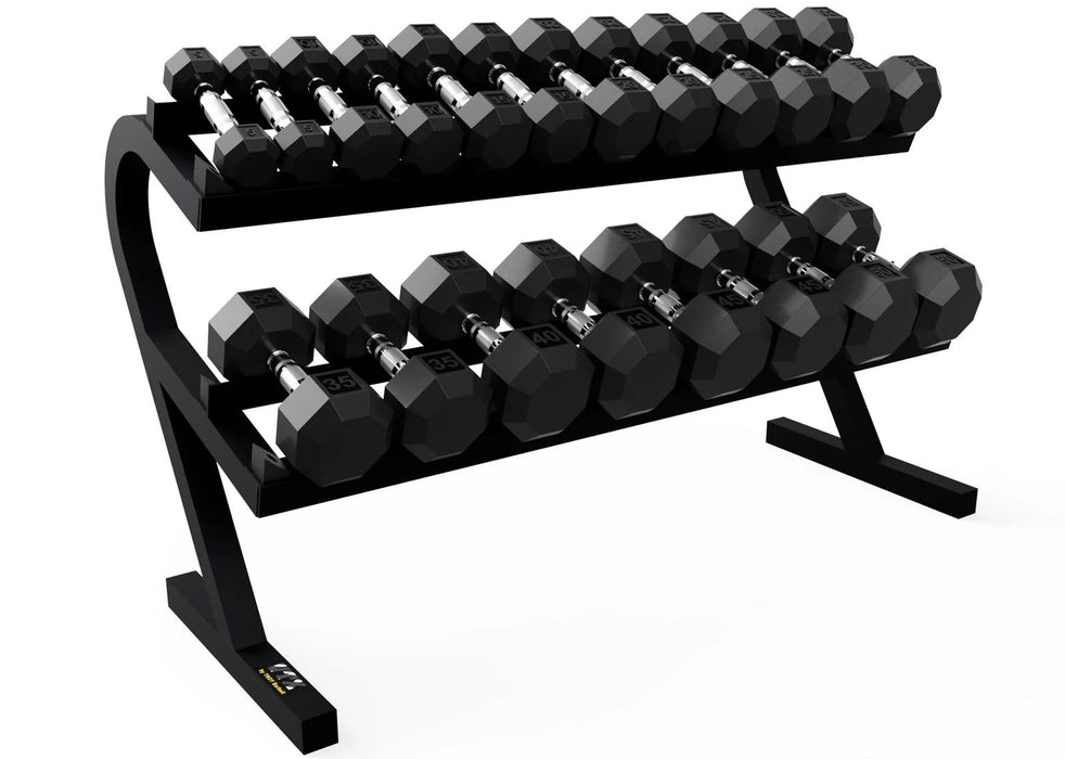 VTX - T-DR - 60" DELUXE 2 TIER HORIZONTAL DB RACK *Rack Only* - Home Gyms HQ - 