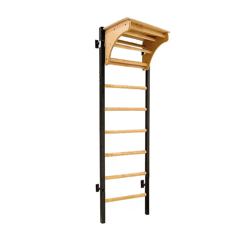 BenchK 212 B/W- Series 2 - BenchK wall bars with an adjustable pull-up bar, a removable BenchTop used as a desk - Home Gyms HQ - 