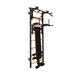 BenchK 233 B/W - Series 2 - BenchK wall bars with a convertible steel 6-grip pull-up bar that can also be used as a barbell holder, a dip bar with back support, and an advanced workout bench - Home Gyms HQ - 