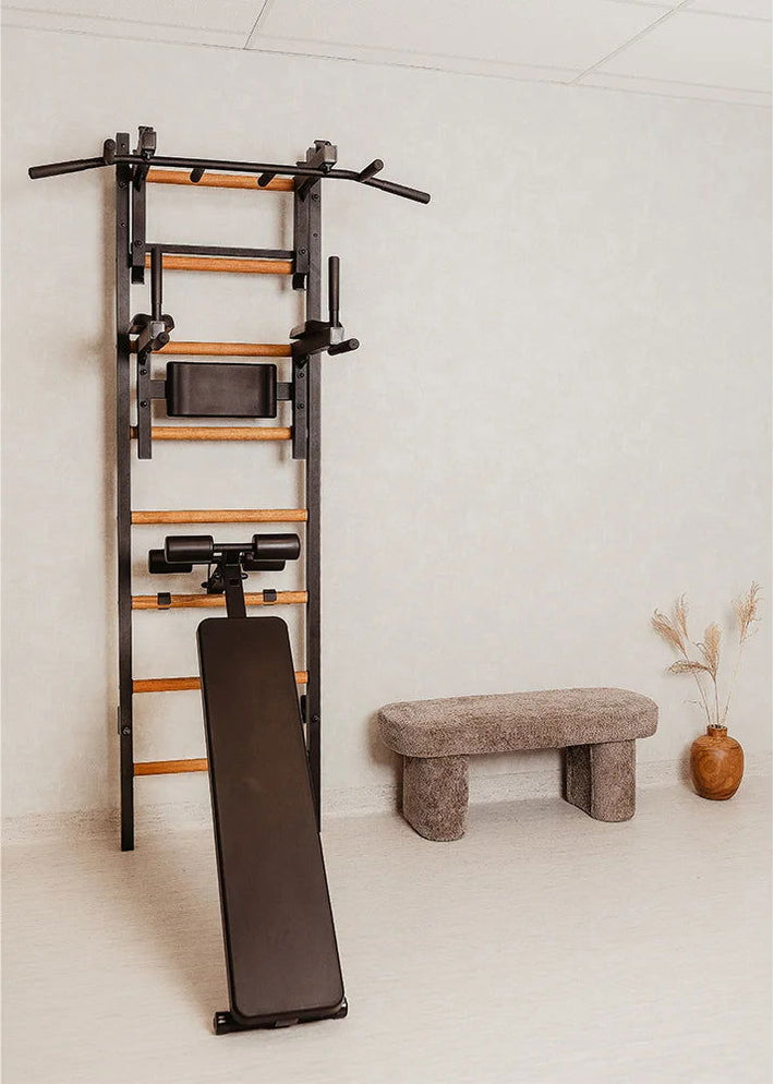 Image showcasing BenchK 233 B/W - Series 2 - BenchK wall bars with a convertible steel 6 ...