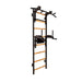 BenchK 232 B/W - Series 2 - BenchK wall bars with a convertible steel 6-grip pull-up bar that can also be used as a barbell holder, and a dip bar with back support - Home Gyms HQ - 