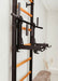 BenchK 232 B/W - Series 2 - BenchK wall bars with a convertible steel 6-grip pull-up bar that can also be used as a barbell holder, and a dip bar with back support - Home Gyms HQ - 