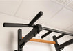 BenchK 223 B/W - Series 2 - BenchK wall bars with a fixed steel 6-grip pull-up bar, a dip bar with back support, and an advanced workout bench - Home Gyms HQ - 