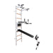 BenchK 223 B/W - Series 2 - BenchK wall bars with a fixed steel 6-grip pull-up bar, a dip bar with back support, and an advanced workout bench - Home Gyms HQ - 