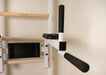 BenchK 223 B/W - Series 2 - BenchK wall bars with a fixed steel 6-grip pull-up bar, a dip bar with back support, and an advanced workout bench - Home Gyms HQ - 