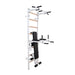 BenchK 223 B/W - Series 2 - BenchK wall bars with a fixed steel 6-grip pull-up bar, a dip bar with back support, and an advanced workout bench - Home Gyms HQ - 