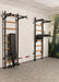 BenchK 222 B/W - Series 2 - BenchK wall bars with a fixed steel 6-grip pull-up bar, and a dip bar with back support - Home Gyms HQ - 