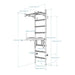 BenchK 222 B/W - Series 2 - BenchK wall bars with a fixed steel 6-grip pull-up bar, and a dip bar with back support - Home Gyms HQ - 
