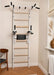 BenchK 222 B/W - Series 2 - BenchK wall bars with a fixed steel 6-grip pull-up bar, and a dip bar with back support - Home Gyms HQ - 