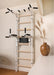 BenchK 222 B/W - Series 2 - BenchK wall bars with a fixed steel 6-grip pull-up bar, and a dip bar with back support - Home Gyms HQ - 