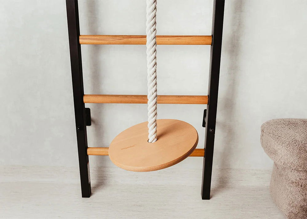 BenchK 212 B/W A076/a204- Series 2 - BenchK wall bars with an adjustable pull-up bar, a removable BenchTop used as a desk and gymnastic accessories - Home Gyms HQ - 
