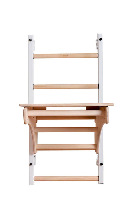 BenchK 212 B/W A076/a204- Series 2 - BenchK wall bars with an adjustable pull-up bar, a removable BenchTop used as a desk and gymnastic accessories - Home Gyms HQ - 